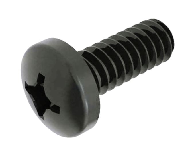 25C100MPP0X 1/4-20 X 1 PHIL PAN M/S  BLK OX & WAX